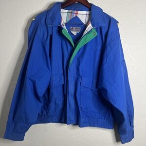 Vintage Men's Kensington Collection  Windbreaker w/ Stow-Away Hood, Size L
